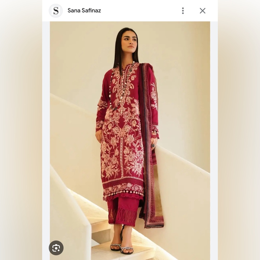 Pakistani Indian Designer Wear Summer Lawn - image 1